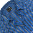 Stripes Navy Blue Shirt : Business