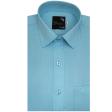 Plain Aqua Blue Shirt : Business