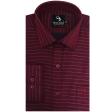 Stripes Maroon Shirt : Business