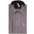 Stripes Maroon Shirt : Slim