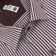 Stripes Maroon Shirt : Slim