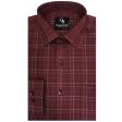 Checks Maroon Shirt : Business