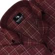 Checks Maroon Shirt : Business