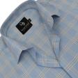 Checks Light Blue Shirt : Business
