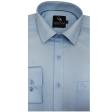 Self Design Blue Shirt : Business