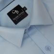 Self Design Blue Shirt : Business