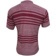 Stripes Maroon T-shirt : Regular