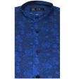 Print Blue Shirt : Party