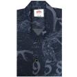 Print Navy Blue Shirt : Ditto