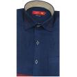 Combination Navy Blue Shirt : Ditto