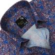 Print Blue Shirt : Party
