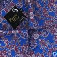 Print Blue Shirt : Party