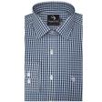 Checks Navy Blue Shirt : Business