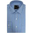 Checks Light Blue Shirt : Business