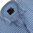 Checks Light Blue Shirt : Business