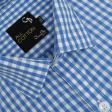 Checks Light Blue Shirt : Business