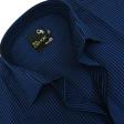 Stripes Navy Blue Shirt : Business