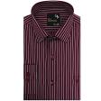 Stripes Maroon Shirt : Business