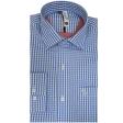 Checks Blue Shirt : Slim