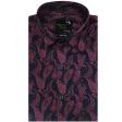 Print Navy Blue Shirt : Party