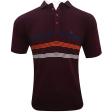 Stripes Maroon T-shirt : Regular
