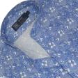 Print Blue Shirt : Party