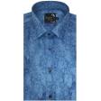 Print Blue Shirt : Party