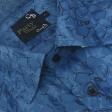 Print Blue Shirt : Party
