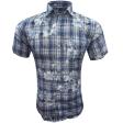 Print Blue Shirt : Ditto