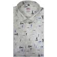 Print Blue Shirt : Ditto