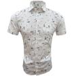 Print Blue Shirt : Ditto