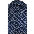 Print Navy Blue Shirt : Party