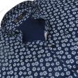 Print Navy Blue Shirt : Party