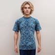 Print Blue Shirt : Party