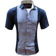 Combination Navy Blue Shirt : Ditto
