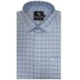 Checks Blue Shirt : Business