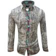 Print Green Shirt : Party