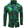 Print Green Shirt : Party