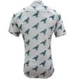 Print Blue Shirt : Ditto