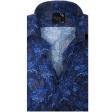 Print Blue Shirt : Party