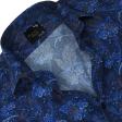 Print Blue Shirt : Party