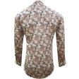 Print Peach Shirt : Slim