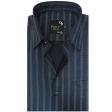 Print Blue Shirt : Party