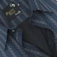 Print Blue Shirt : Party