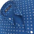 Print Blue Shirt : Party