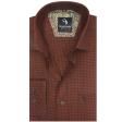 Checks Rust Shirt : Business
