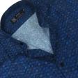 Print Blue Shirt : Party