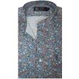 Print Blue Shirt : Party