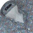 Print Blue Shirt : Party