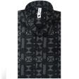 Print Black Shirt : Slim